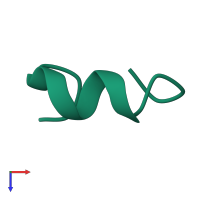 Alpha-conotoxin PnIA in PDB entry 1pen, assembly 1, top view.