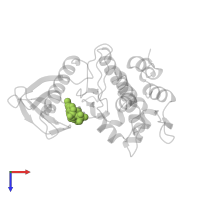 ADENOSINE-5'-TRIPHOSPHATE in PDB entry 1phk, assembly 1, top view.