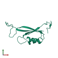 PDB entry 1pil coloured by chain, front view.