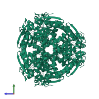 3,2-trans-enoyl-CoA isomerase in PDB entry 1pjh, assembly 1, side view.