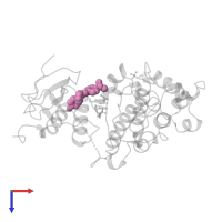 4-[5-(4-FLUORO-PHENYL)-2-(4-METHANESULFINYL-PHENYL)-3H-IMIDAZOL-4-YL]-PYRIDINE in PDB entry 1pme, assembly 1, top view.