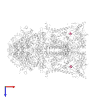 FE2/S2 (INORGANIC) CLUSTER in PDB entry 1ppj, assembly 1, top view.