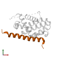 Bcl-2-like protein 11 in PDB entry 1pq1, assembly 1, front view.