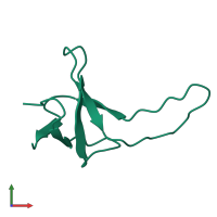 PDB entry 1psf coloured by chain, front view.