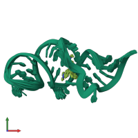 PDB entry 1q8n coloured by chain, ensemble of 25 models, front view.