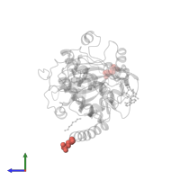 Modified residue SEP in PDB entry 1q8u, assembly 1, side view.