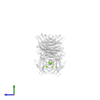 MAGNESIUM ION in PDB entry 1q9w, assembly 3, side view.