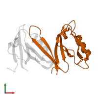 Nitric oxide synthase 1 in PDB entry 1qav, assembly 1, front view.