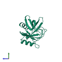 Female-specific histamine-binding protein 2 in PDB entry 1qfv, assembly 1, side view.