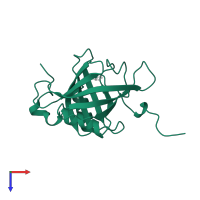 Female-specific histamine-binding protein 2 in PDB entry 1qfv, assembly 1, top view.