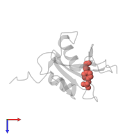 Modified residue PTR in PDB entry 1qg1, assembly 1, top view.