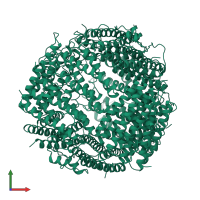 DNA protection during starvation protein in PDB entry 1qgh, assembly 1, front view.