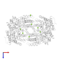 MAGNESIUM ION in PDB entry 1qh1, assembly 1, top view.