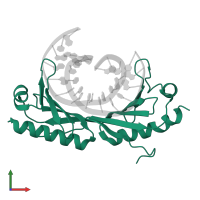 TATA-box-binding protein 1 in PDB entry 1qn9, assembly 1, front view.