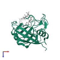 Peptidyl-prolyl cis-trans isomerase in PDB entry 1qng, assembly 1, top view.