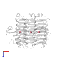 COBALT (II) ION in PDB entry 1qrf, assembly 1, top view.