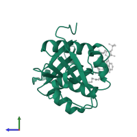 Histone acetyltransferase GCN5 in PDB entry 1qsr, assembly 1, side view.
