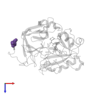 Modified residue DGL in PDB entry 1qur, assembly 1, top view.