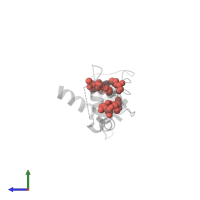 Modified residue MSE in PDB entry 1qx7, assembly 3, side view.