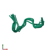 PDB entry 1qxc coloured by chain, ensemble of 19 models, front view.