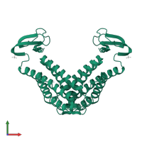 Rubrerythrin in PDB entry 1qyb, assembly 1, front view.