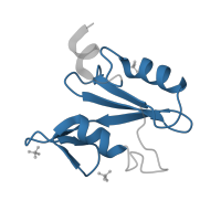 The deposited structure of PDB entry 1r1q contains 2 copies of Pfam domain PF00017 (SH2 domain) in GRB2-related adaptor protein 2. Showing 1 copy in chain B.