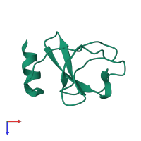 FYN-binding protein 1 in PDB entry 1ri9, assembly 1, top view.