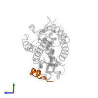 Mediator of RNA polymerase II transcription subunit 1 in PDB entry 1rjk, assembly 1, side view.