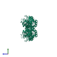 tRNA-splicing endonuclease in PDB entry 1rlv, assembly 1, side view.