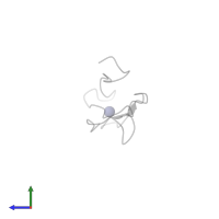 ZINC ION in PDB entry 1rly, assembly 1, side view.