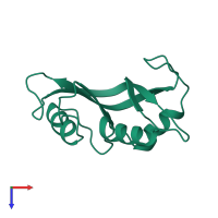 Ribonuclease 4 in PDB entry 1rnf, assembly 1, top view.