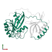 GTP-binding nuclear protein Ran in PDB entry 1rrp, assembly 1, front view.