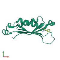 PDB entry 1rsi coloured by chain, front view.