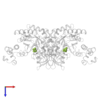 3-PHOSPHOGLYCERIC ACID in PDB entry 1rus, assembly 1, top view.