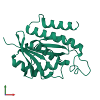 Chloroplastic group IIB intron splicing facilitator CRS2, chloroplastic in PDB entry 1ryn, assembly 1, front view.