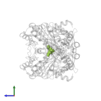PYRIDOXAL-5'-PHOSPHATE in PDB entry 1s07, assembly 1, side view.