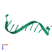 PDB entry 1s23 coloured by chain, top view.