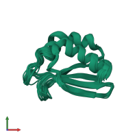 PDB entry 1s3a coloured by chain, ensemble of 19 models, front view.