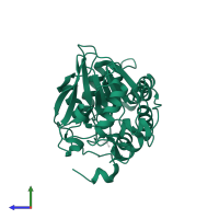 Serine/threonine-protein phosphatase 5 in PDB entry 1s95, assembly 1, side view.