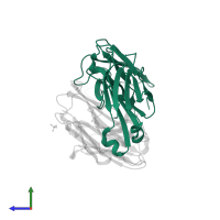 Immunoglobulin kappa constant in PDB entry 1seq, assembly 1, side view.