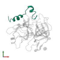 Thrombin light chain in PDB entry 1sgi, assembly 1, front view.