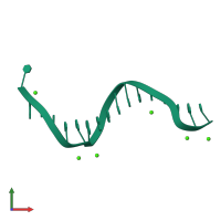 PDB entry 1sgs coloured by chain, front view.