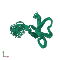 PDB entry 1shi coloured by chain, ensemble of 20 models, front view.