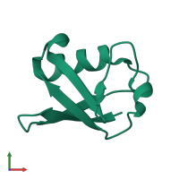Monomeric assembly 1 of PDB entry 1sif coloured by chemically distinct molecules, front view.