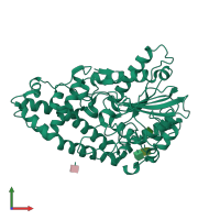 PDB entry 1ska coloured by chain, front view.