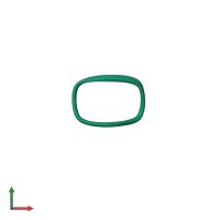 PDB entry 1ski coloured by chain, ensemble of 10 models, front view.