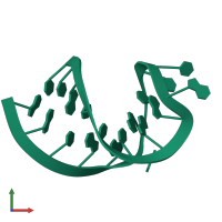 PDB entry 1slo coloured by chain, front view.