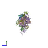 PDB entry 1smy coloured by chain, side view.