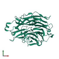 Sialidase-2 in PDB entry 1so7, assembly 1, front view.
