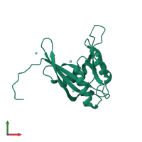 PDB entry 1soi coloured by chain, front view.